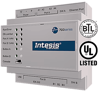 Intesis BACnet/IP & MS/TP Client to Modbus TCP & RTU Server Application - 250 points Intesis BACnet/IP & MS/TP Client to Modbus TCP & RTU Server Application - 250 points
