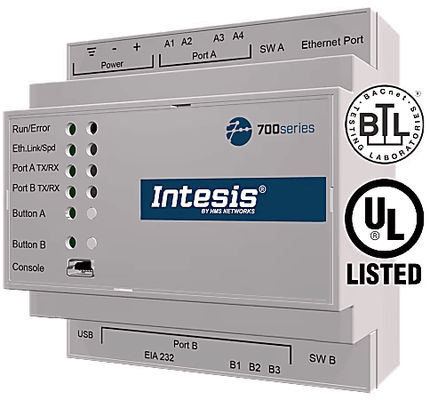 Intesis BACnet/IP & MS/TP Client to Modbus TCP & RTU Server Application - 250 points Intesis BACnet/IP & MS/TP Client to Modbus TCP & RTU Server Application - 250 points